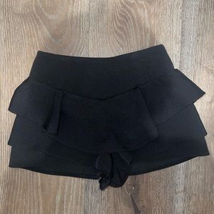 Women’s Black Ruffle Mini Skort by English Factory Size: XS (gently worn)
